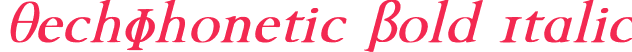 TechPhonetic Bold Italic